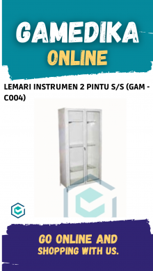 LEMARI INSTRUMEN 2 PINTU S/S (GAM - C004)