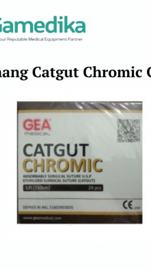 Benang Catgut Chromic GEA ukuran 3