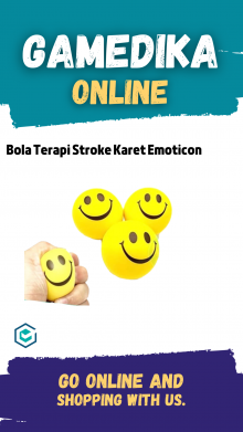 BOLA TERAPI STROKE KARET EMOTICON