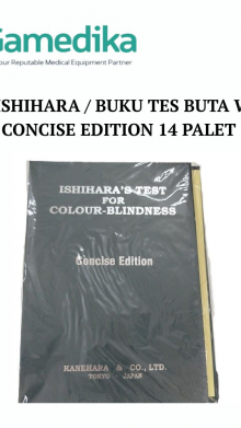 BUKU ISHIHARA / BUKU TES BUTA WARNA CONCISE EDITION 14 PALET 