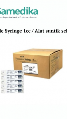 Disposable Syringe 1cc / Alat Suntik Sekali Pakai