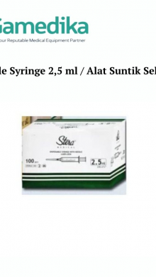 Disposable Syringe 2,5 ml / Alat Suntik Sekali Pakai
