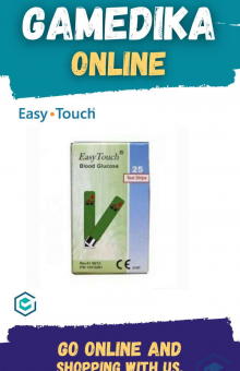 EASY TOUCH STRIP TEST CEK GULA DARAH ISI 25 STRIP GDS GLUCOSE EASYTOUCH