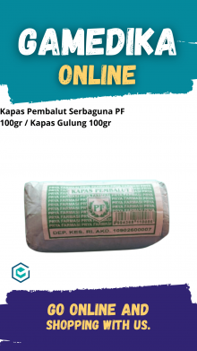 KAPAS PEMBALUT SERBAGUNA PF 100GR (KAPAS GULUNG 100GR)