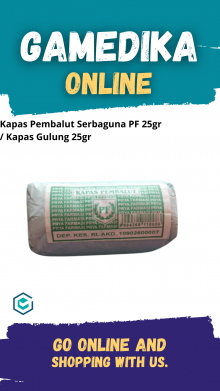 KAPAS PEMBALUT SERBAGUNA PF 25GR /(KAPAS GULUNG 25GR)