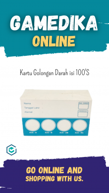 KARTU GOLONGAN DARAH (KARTU GOLDAR ISI 100'S)