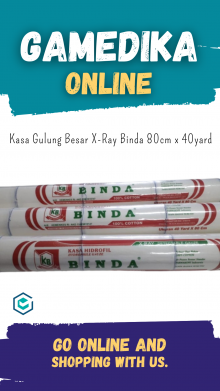 KASA GULUNG BESAR X-RAY BINDA 80CM X 40YARD (KASA GULUNG HIDROFIL)