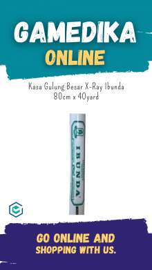 KASA GULUNG BESAR X-RAY IBUNDA 80CM X 40YARD (KASA GULUNG HIDROFIL)