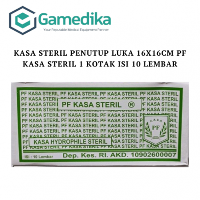 Kasa Steril Penutup Luka 16x16cm PF Kasa Steril