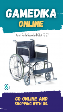 KURSI RODA STANDARD GEA FS 871 / GEA WHEELCHAIR ECONOMY FS 871