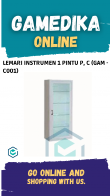 LEMARI INSTRUMEN 1 PINTU P, C (GAM - C001)