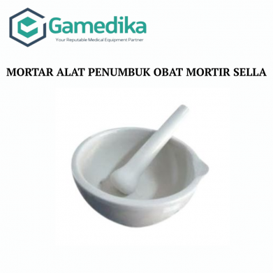 MORTAR ALAT PENUMBUK OBAT UKURAN 16 CM MORTIR SELLA