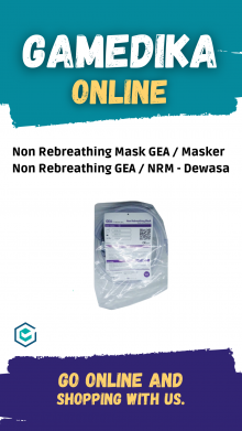 NON REBREATHING MASK GEA (MASKER NON REBREATHING GEA / NRM - DEWASA)