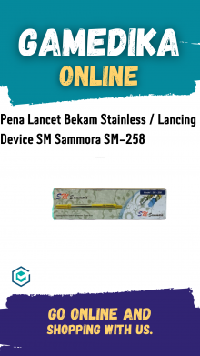 PENA LANCET BEKAM STAINLESS (LANCING DEVICE SM SAMMORA SM-258)