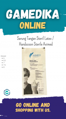 SARUNG TANGAN STERIL LATEX AXIMED (HANDSCOON STERILE AXIMED - 6)