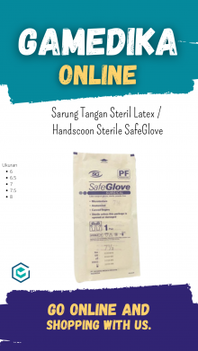 SARUNG TANGAN STERIL LATEX SAFEGLOVE / HANDSCOON STERILE SAFEGLOVE - 6