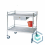 STAINLESS STEEL TREATMENT TROLLEY HOSPITAL CART 1