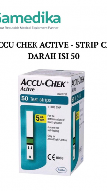 STRIP ACCU CHEK ACTIVE - STRIP CEK GULA DARAH ISI 50