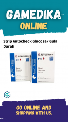 STRIP AUTOCHECK GLUCOSA (STRIP GULA DARAH AUTOCHECK)