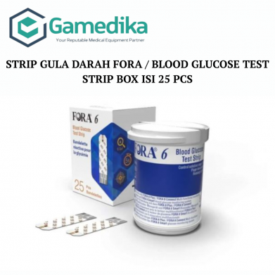 STRIP GULA DARAH FORA / BLOOD GLUCOSE TEST STRIP BOX ISI 25 PCS
