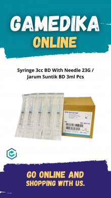 SYRINGE 3CC BD WITH NEEDLE 23G  (JARUM SUNTIK BD 3ML PCS)