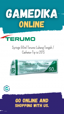 SYRINGE 50ML TERUMO LUBANG TENGAH / CATHETER TIP ISI 20'S