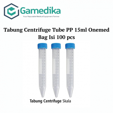 Tabung Centrifuge Tube PP 15ml Onemed Bag Isi 100 pcs