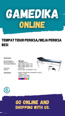 TEMPAT TIDUR PERIKSA/MEJA PERIKSA BESI