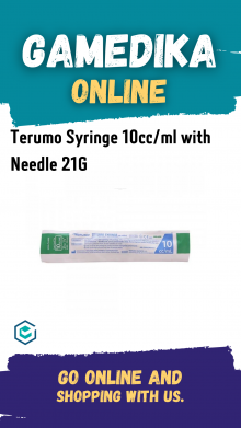 TERUMO SYRINGE 10CC/ML WITH NEEDLE 21G / SPUIT 10ML