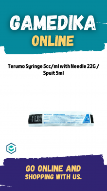 TERUMO SYRINGE 5CC/ML WITH NEEDLE 22G / SPUIT 5ML