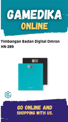 TIMBANGAN BADAN DIGITAL OMRON HN-289 / OMRON DIGITAL WEIGHT SCALE - HITAM