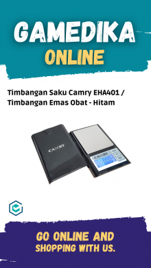 TIMBANGAN SAKU CAMRY EHA401 (TIMBANGAN EMAS OBAT - HITAM)