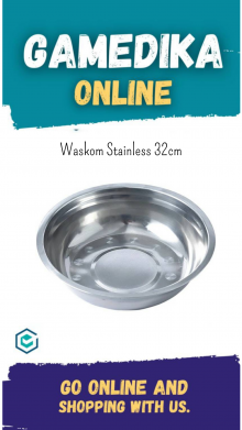 WASKOM STAINLESS 32CM (BASKOM MANGKOK BASIN INSTRUMEN 32CM)